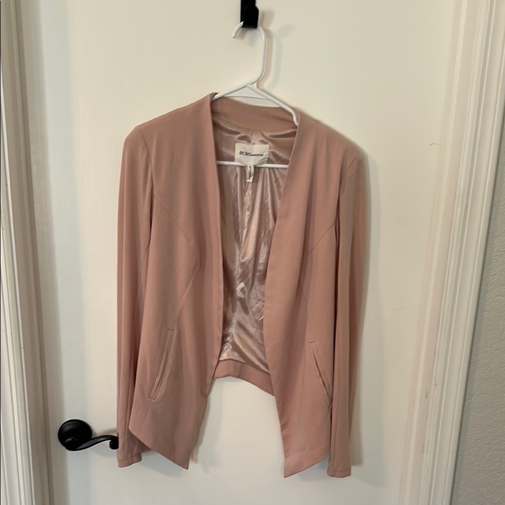 BCBGeneration Pink Blazer Soft Flowing Silhouette
